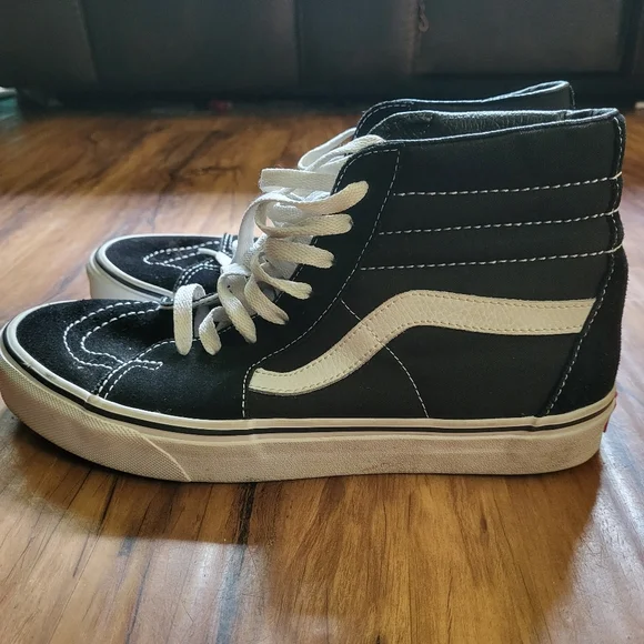 Vans Shoes Vans Black And White High Tops Mens Size Womens